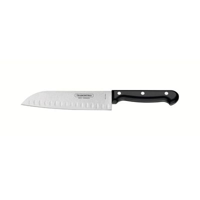 Faca Santoku Ultracorte Com Lâmina Em Aço Inox E Cabo De Polipropileno Preto 7"