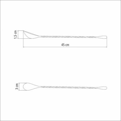 Colher Bailarina Espiral Tramontina Em Aço Inox 45 Cm Tramontina