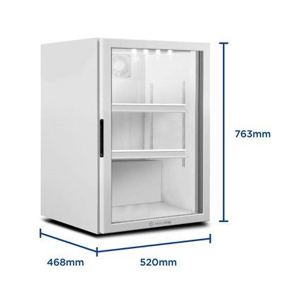Refrigerador Expositor Vertical Para Bebidas 85 Litros Vb11rb Counter Top Branca 220v - Metalfrio