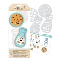 Kit Cortador Decoração De Biscoito Milk &amp; Cookies Cookie