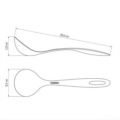 Concha Tramontina Ability Em Nylon Vermelha Tramontina