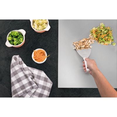 Espátula Tramontina Premium Com Lâmina Em Aço Inox E Cabo De Polipropileno Branco 4" Tramontina