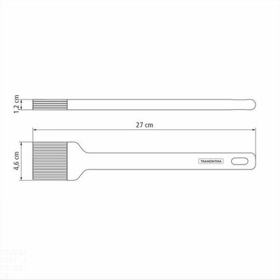 Pincel De Silicone Tramontina Moldê Cinza Tramontina