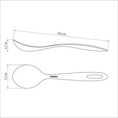 Colher Para Servir Tramontina Ability Em Nylon Preto Tramontina