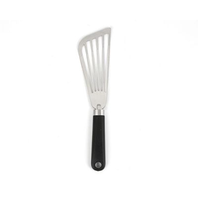 Espátula Vazada Inox Flexível Chapeiro Fritura Ovo Churrasco