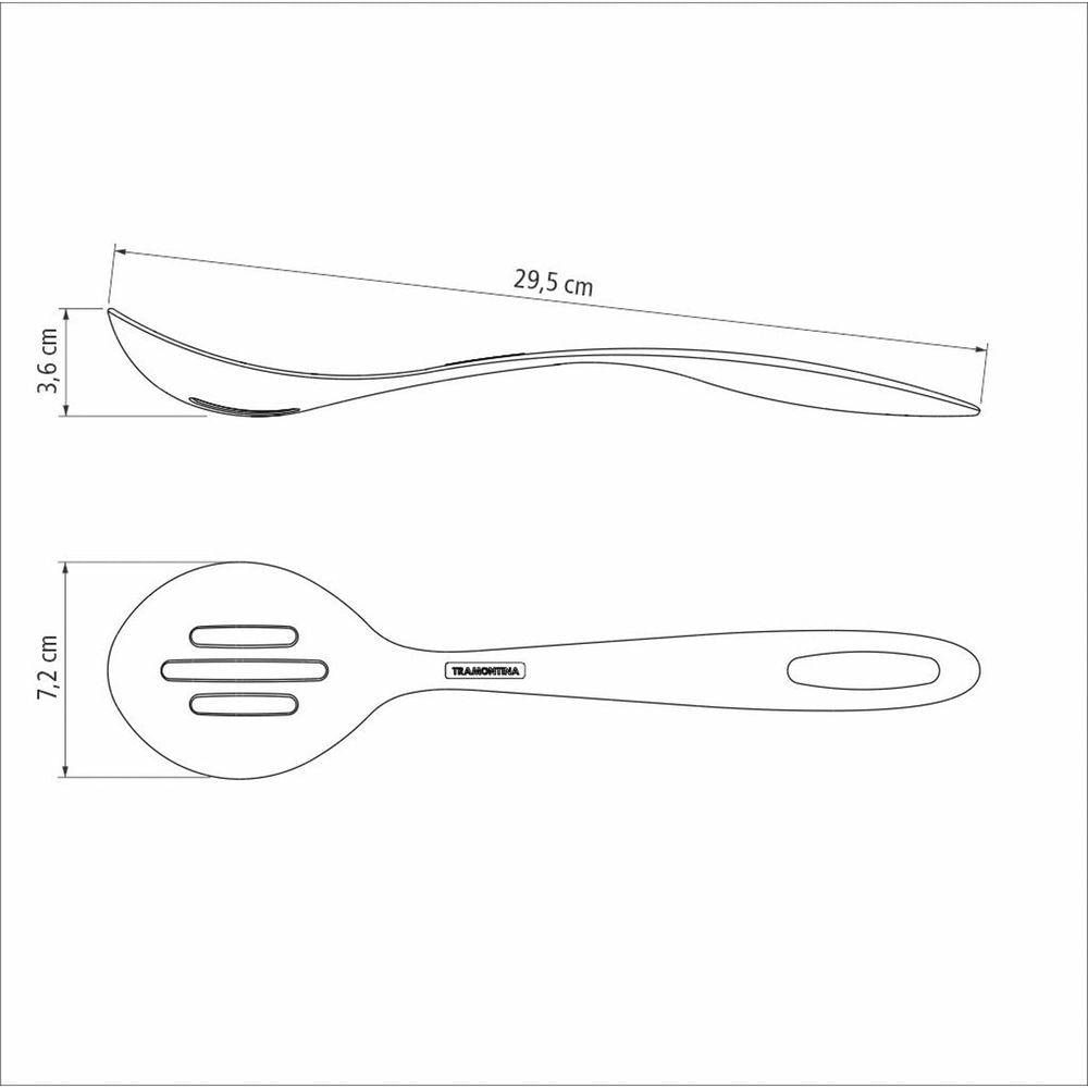 Colher Para Servir Perfurada Tramontina Ability Em Nylon Vermelha Tramontina