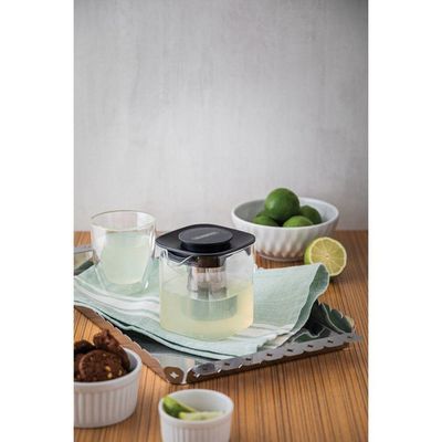 Bule Para Chá Tramontina Em Vidro E Aço Inox Com Infusor 600 Ml Tramontina