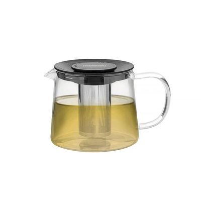 Bule Para Chá Tramontina Em Vidro E Aço Inox Com Infusor 900 Ml Tramontina