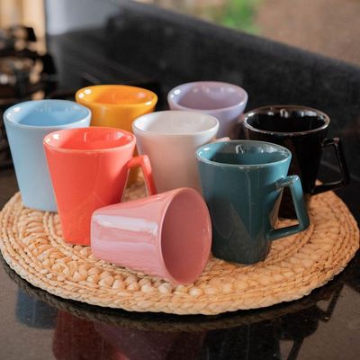 Caneca Em Cerâmica Quartier 270ml Oxford Rosa