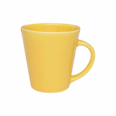 Kit 8 Canecas Drop Amarelo Oxford® Cerâmica 250ml