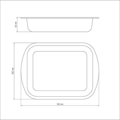 Assadeira Funda Alumínio Revestimento Antiaderente Starflon T1 Grafite 28 Cm 3,3 L