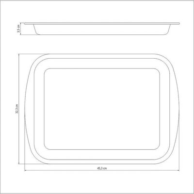 Assadeira Rasa Alumínio Revestimento Antiaderente Starflon T1 Grafite 40 Cm 3,8 L