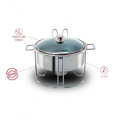 Rechaud Redondo - Savoy ø 42 X 33,3 X 33 Cm 7l - Brinox