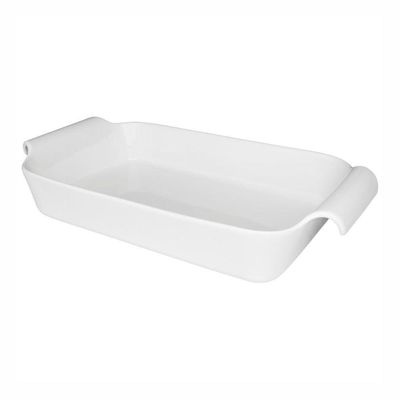 Travessa Refratária Retangular Funda Em Porcelana Fall Oxford 4,4l