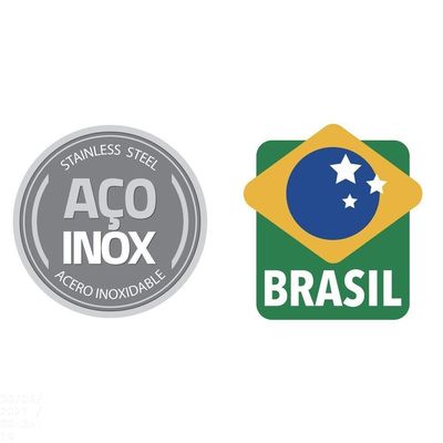 Pote Redondo Tramontina Freezinox Em Aço Inox 9 Cm 0,3 L Tramontina