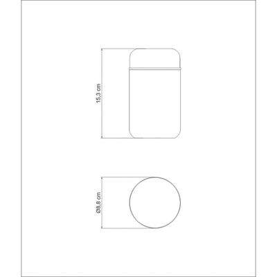 Pote Térmico Tramontina Em Aço Inox Com Tampa Rosa 8,8 Cm 400 Ml Tramontina