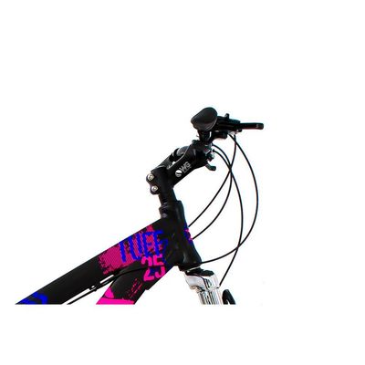 Bicicleta X TUFF25 Freeride Aro 26 Preto Rosa 21V - Viking