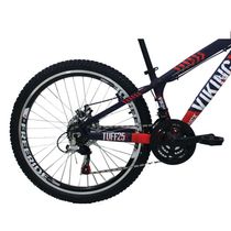 Bicicleta VikingX TUFF25 Aro 26 Freeride 21V Roxo/Laranja