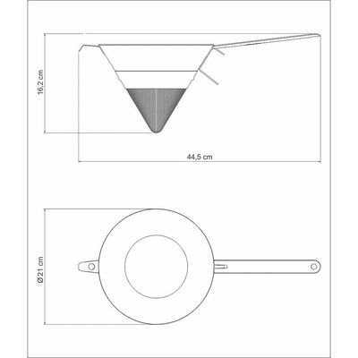 Passador Chinoy Tramontina Em Aço Inox 21 Cm Tramontina