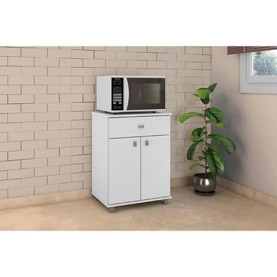 Gabinete Lavanderia Balcão Multiuso Asm168 C- 2 Portas E 1 Gaveta Branco - Movelbento
