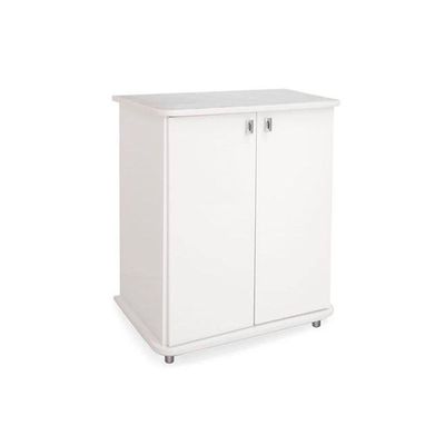 Gabinete Lavanderia Balcão Multiuso Asm155 C- 2 Portas Branco - Movelbento