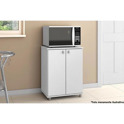 Gabinete Lavanderia Balcão Multiuso Asm155 C- 2 Portas Branco - Movelbento