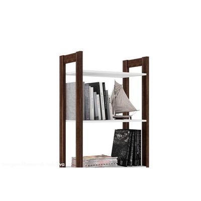 Closet De Quarto Az1009 Armário Alto C/ 2 Prateleiras E 2 Portas Amêndoa/branco - Tecno Mobili