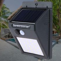 Kit 6 Luminária Solar De Parede 25 Led Sensor De Movimento