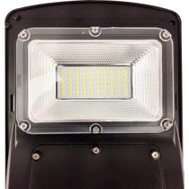 Luminaria Solar Poste 60W Led Rua Kit 2 Und Controle E Senso