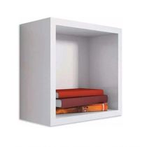 Kit 02un Nicho Decorativo Quadrado 31x31x15 Branco.