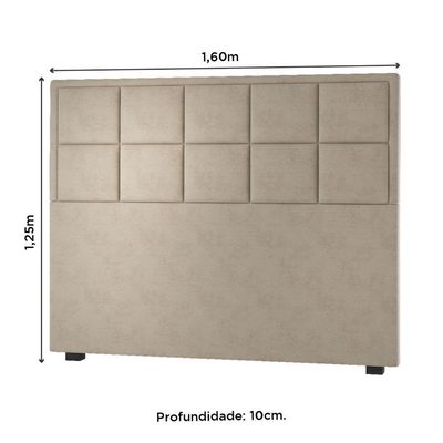 Cabeceira P/Cama Box Queen Veludo Pastel Malibu Pastel