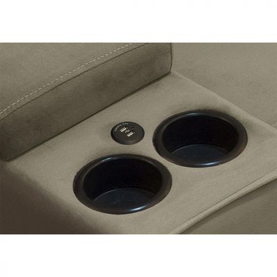 Sofá Ferguile Genebra 3 Lugares Com Porta Copo E Usb Castor