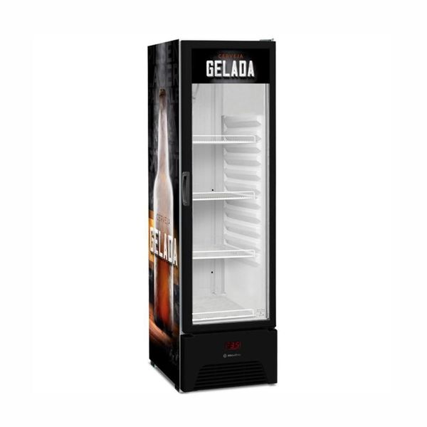 Cervejeira Expositor Vertical Porta De Vidro 287 Litros Vn28rp Optima Adesivada 127v - Metalfrio