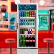 Visa Cooler Refrigerador Expositor De Bebidas Vertical 2 A 8ºc 370l Vb40al 220v Branco - Metalfrio