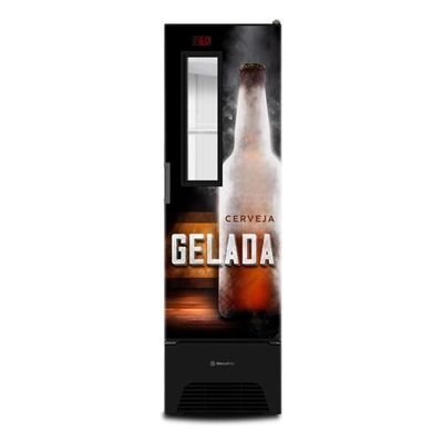 Cervejeira Expositor Vertical Porta Sólida 287 Litros Vn28fp Optima Adesivada 127v - Metalfrio 127v
