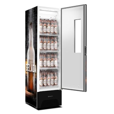Cervejeira Expositor Vertical Porta Sólida 287 Litros Vn28fp Optima Adesivada 127v - Metalfrio 127v