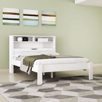 Cama Casal Santos Andirá Invicta Atacama com Baú Branco