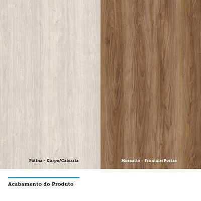 Cozinha Modulada Compacta 4 Peças Com Tampo E Vidro Reflecta Sofia Pátina Com Moscatto