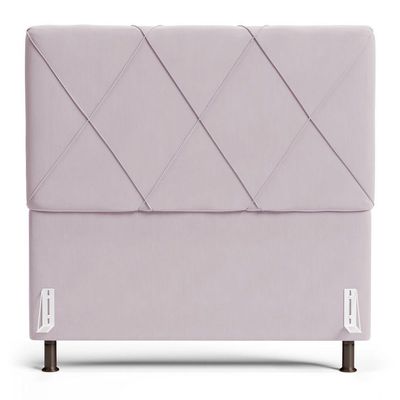 Cabeceira Cama Box Casal Mel 140cm Com Frame Suede Rosa Bebê - Desk Design