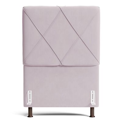 Cabeceira Cama Box Solteiro Mel 90cm Com Frame Suede Rosa Bebê - Desk Design