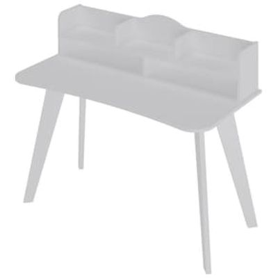 Escrivaninha Artely Sofia com Nichos - 120cm de largura Branco