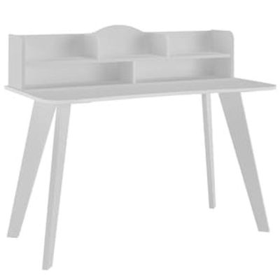 Escrivaninha Artely Sofia com Nichos - 120cm de largura Branco