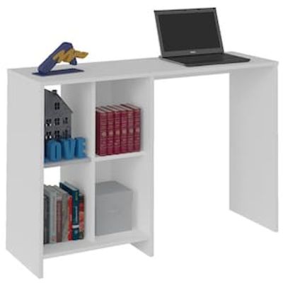 Escrivaninha Artely Matrix com 4 Nichos - 110cm de largura Branco