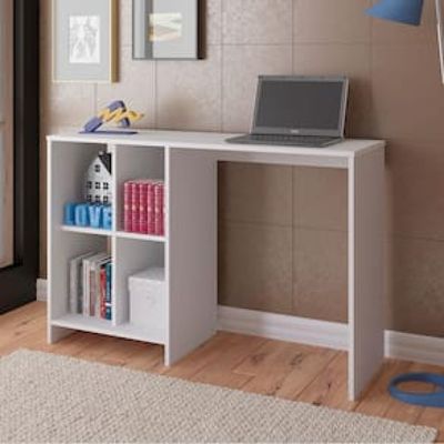 Escrivaninha Artely Matrix com 4 Nichos - 110cm de largura Branco
