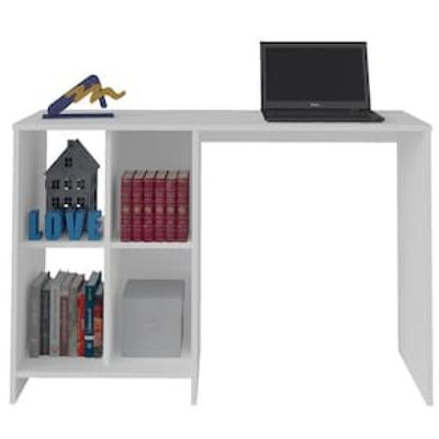 Escrivaninha Artely Matrix com 4 Nichos - 110cm de largura Branco