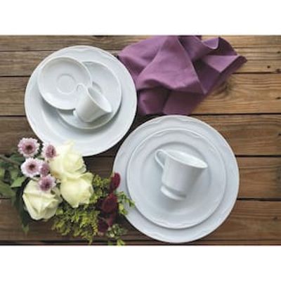 Aparelho de Jantar, Chá, Café e Sobremesa 42 Peças Germer Cottage em Porcelana - Branco