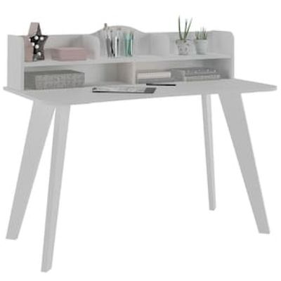 Escrivaninha Artely Sofia com Nichos - 120cm de largura Branco