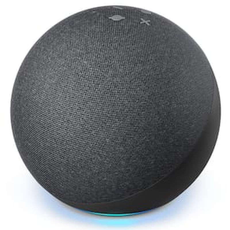 Smart Speaker Amazon Echo 4ª Geração com Hub de Casa Inteligente e Alexa – Preto