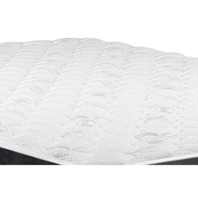 Cama Box Baú Queen: Colchão Espuma Castor D33 Black E White Air Euro Pillow + Base Clean(158X198)