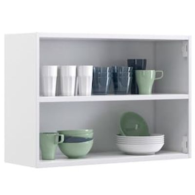 Armário Aéreo Duplo Itatiaia New Premium com 2 Portas e 1 Prateleira - 80cm de largura Branco